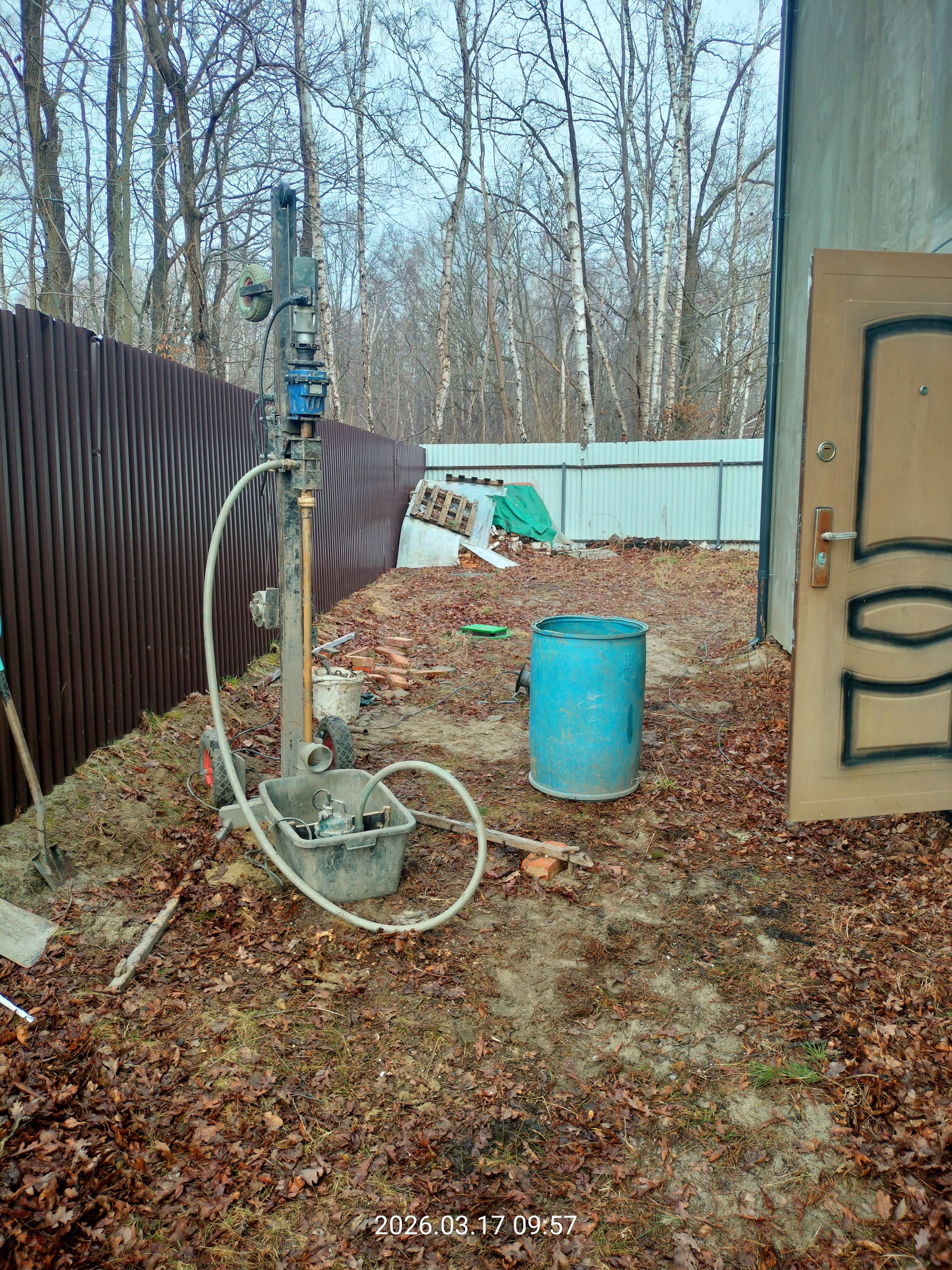 Бурение рядом с домом