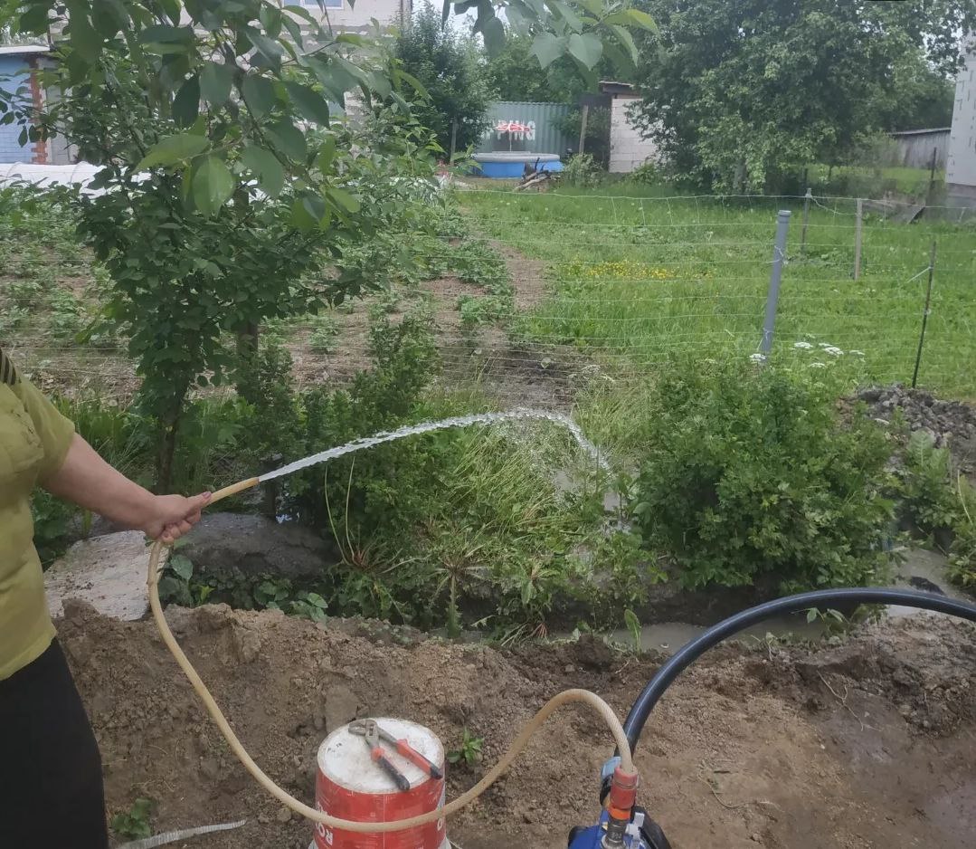 Прокачка воды на участке